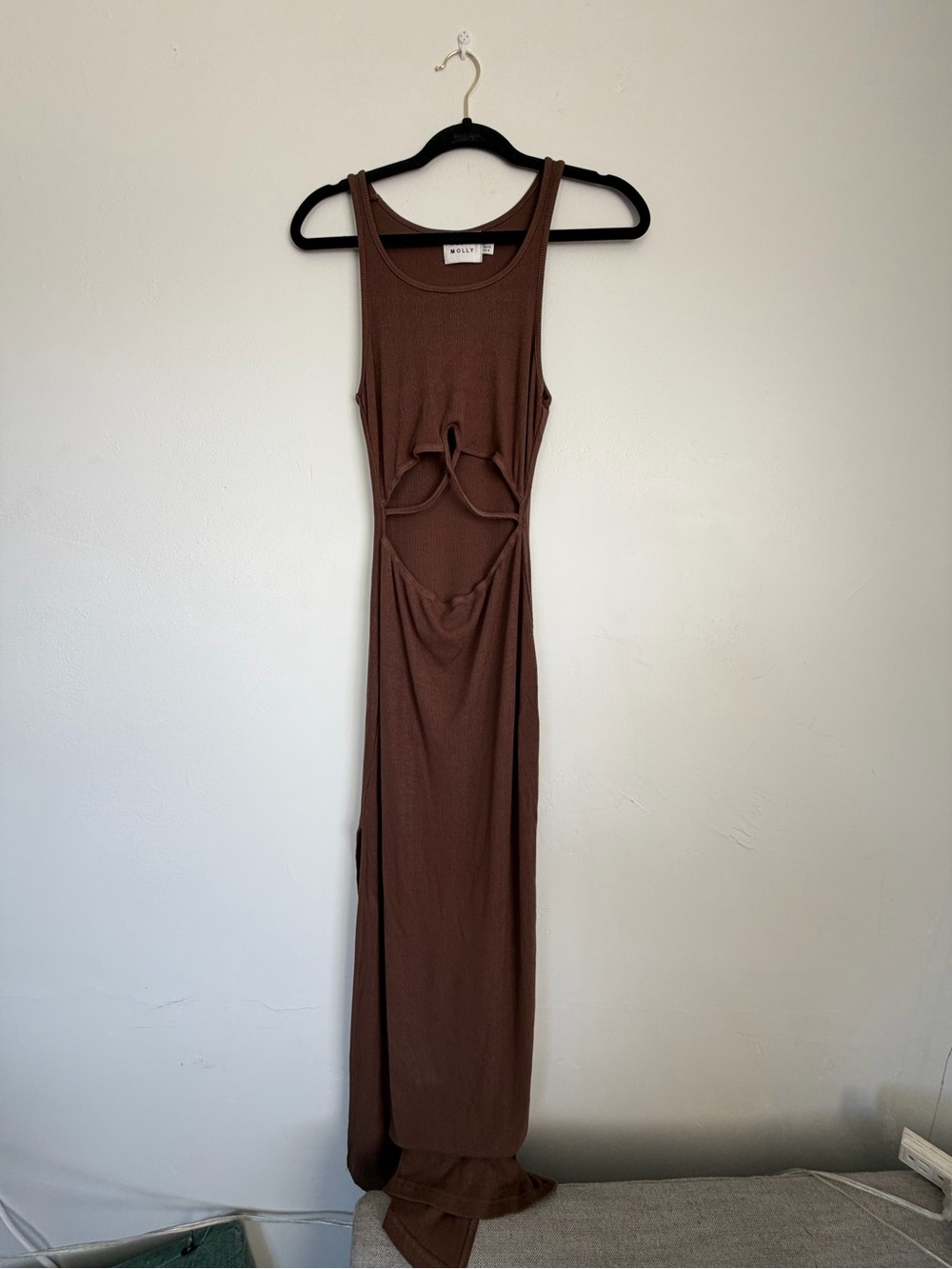 Hello Molly Brown Sleeveless Cutout Maxi Dress